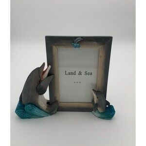 photo frame 4x6 decorated with dolphin figures